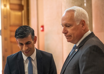 Prime Minister of United Kingdom Lays Wreath at Arlington National Cemetery