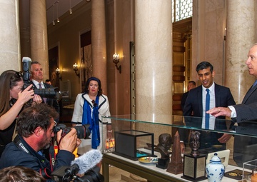 Prime Minister of United Kingdom Lays Wreath at Arlington National Cemetery