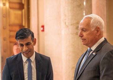 Prime Minister of United Kingdom Lays Wreath at Arlington National Cemetery