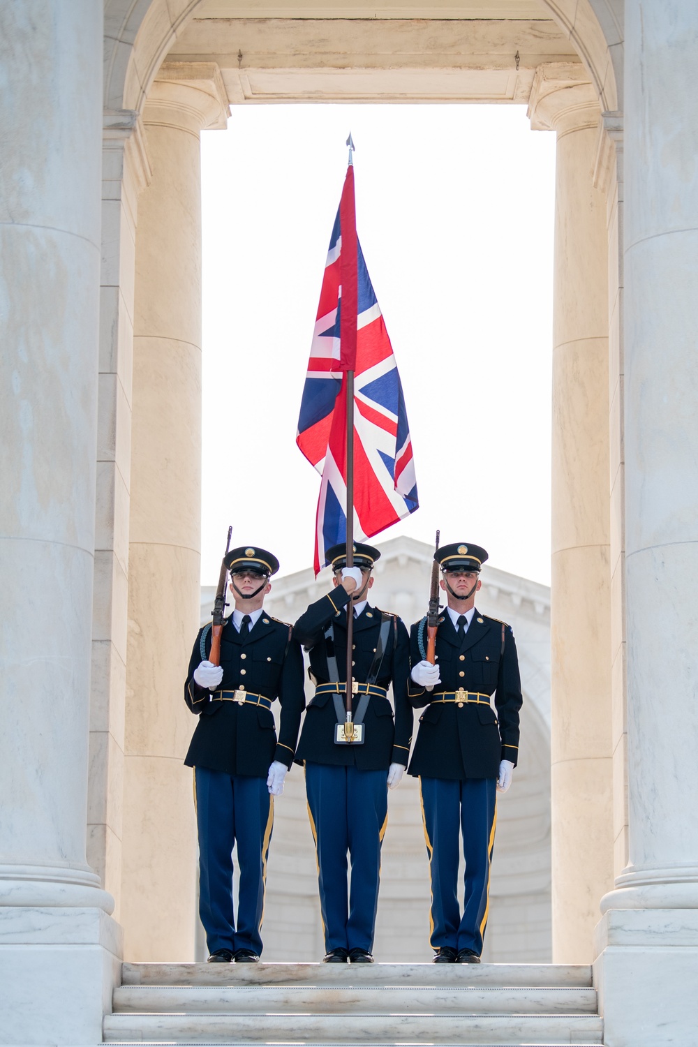 Prime Minister of United Kingdom Lays Wreath at Arlington National Cemetery