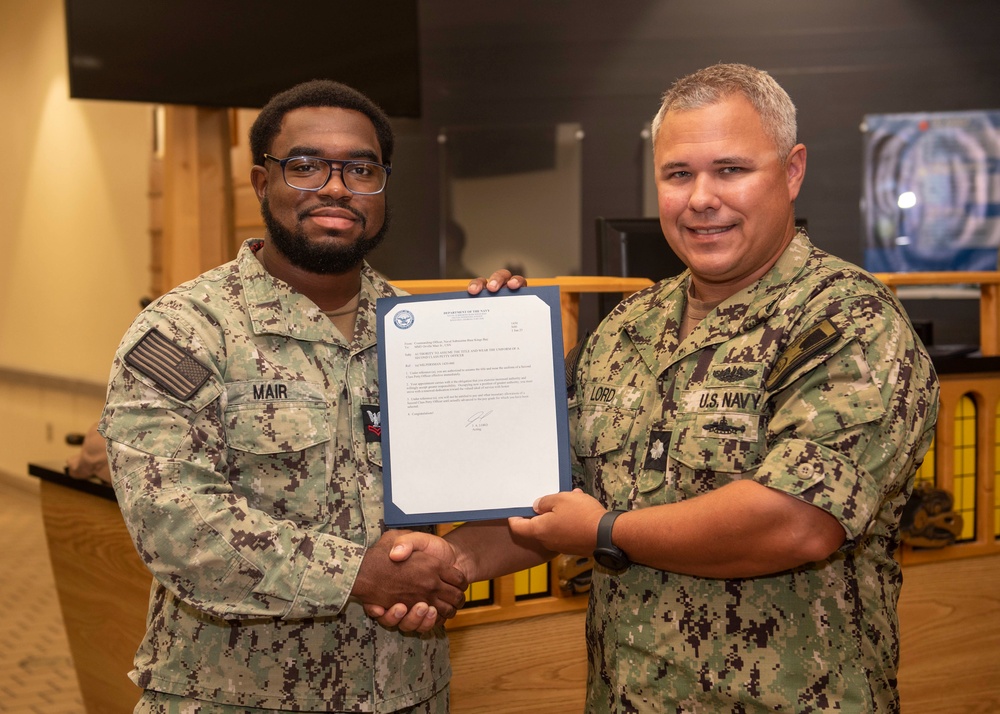 Naval Submarine Base Kings Bay Frocking Ceremony