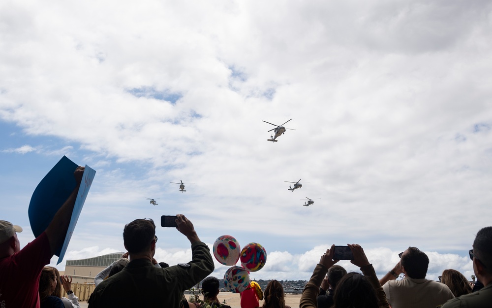 Helicopter Sea Combat Squadron 21 return to Naval Air Station North Island