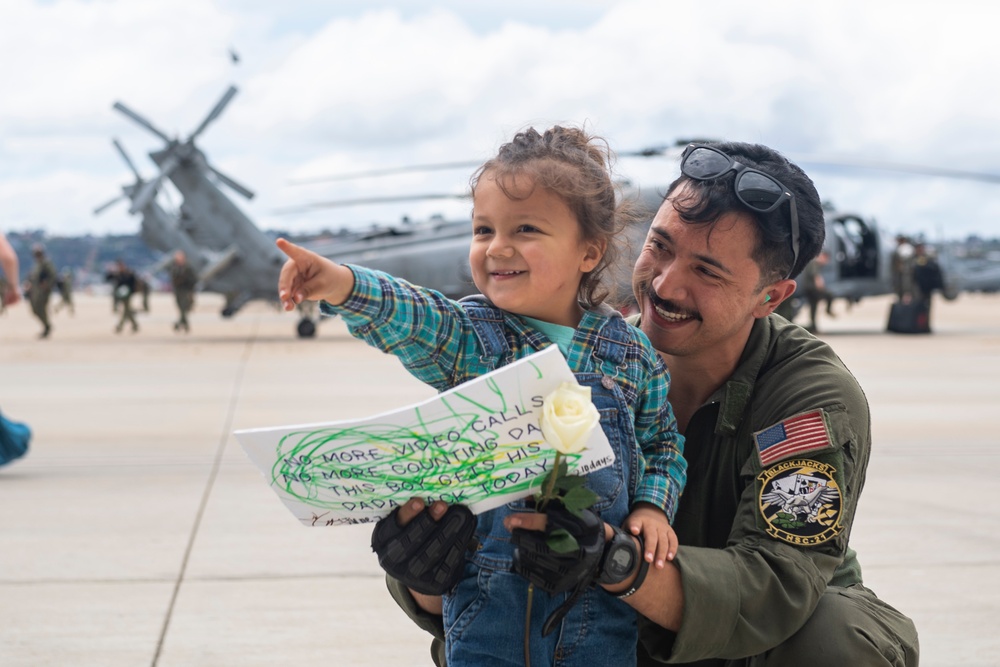 Helicopter Sea Combat Squadron 21 return to Naval Air Station North Island