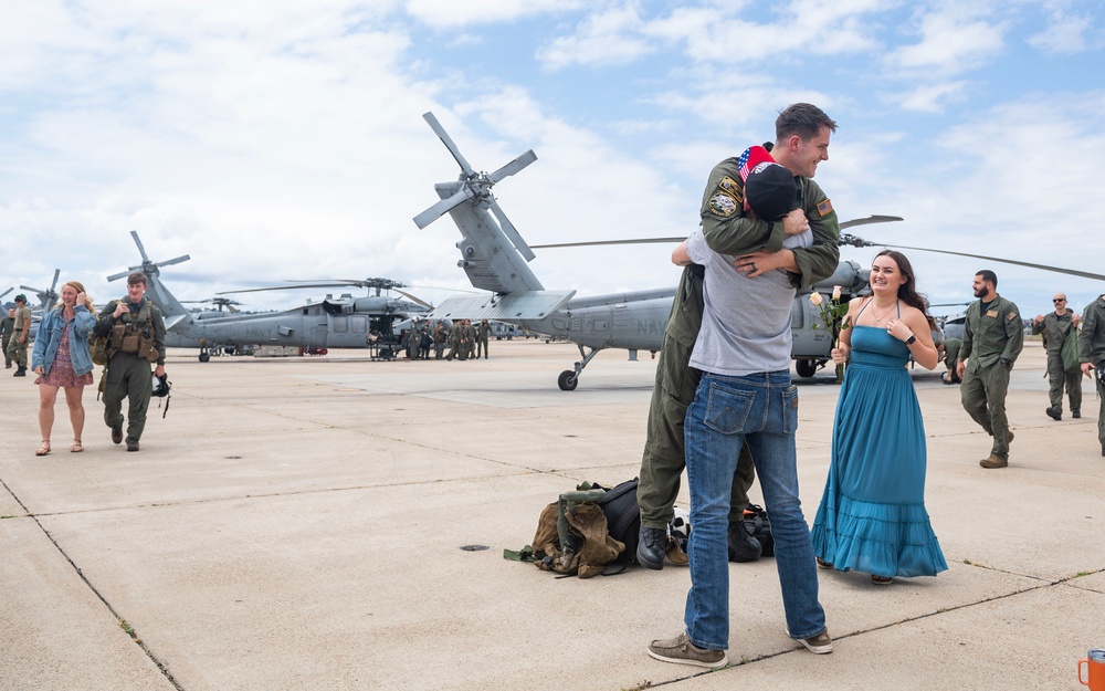 Helicopter Sea Combat Squadron 21 return to Naval Air Station North Island