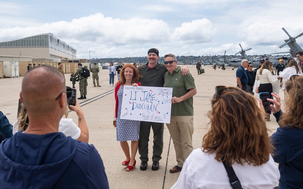 Helicopter Sea Combat Squadron 21 return to Naval Air Station North Island