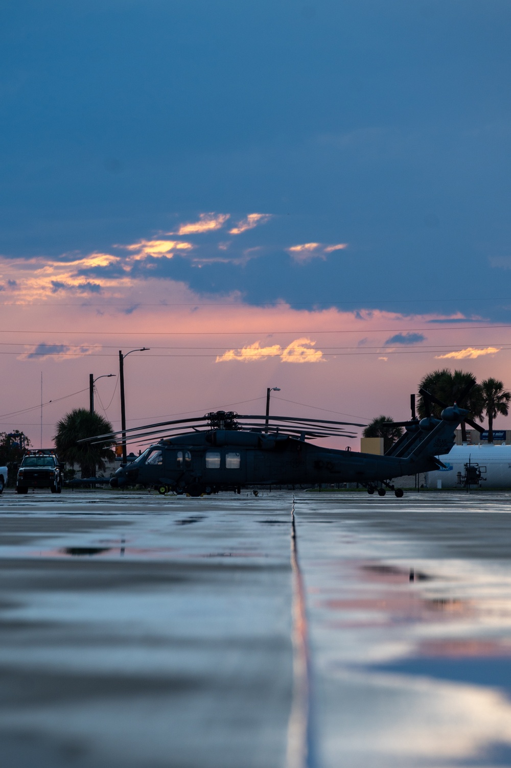 HH-60G Pave Hawk helicopters on flight line