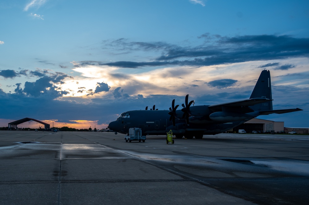 HC-130J on the flight line