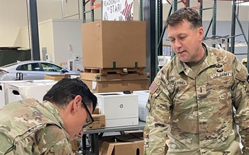 AFSBn Lewis-McChord prepares containers for shipment to Australia in support of Talisman Sabre 2023
