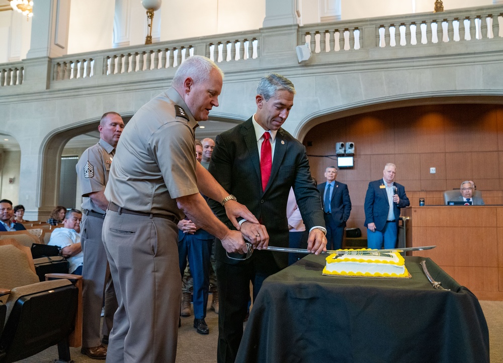 U.S. Army North celebrates the Army’s 248th birthday at City Hall