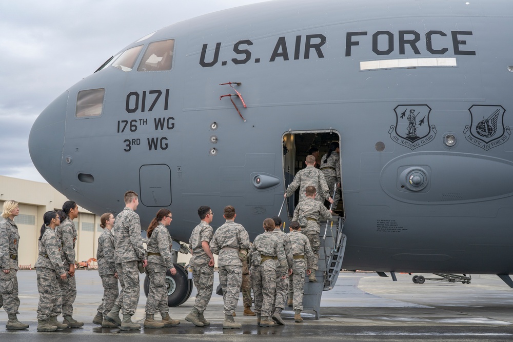 AFJROTC cadets experience 176th Wing mission during JBER visit