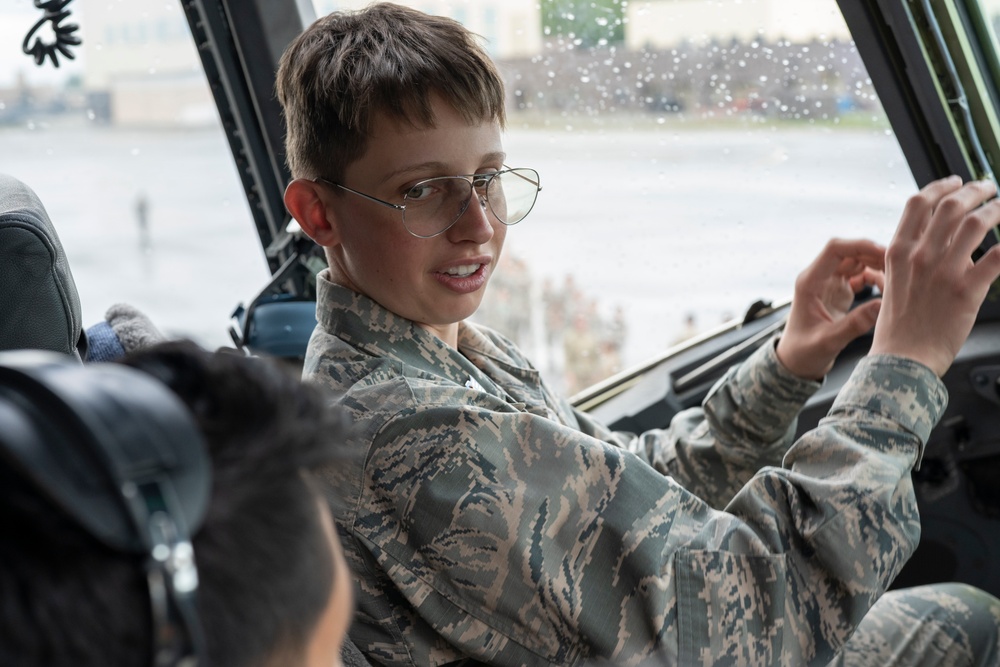 AFJROTC cadets experience 176th Wing mission during JBER visit