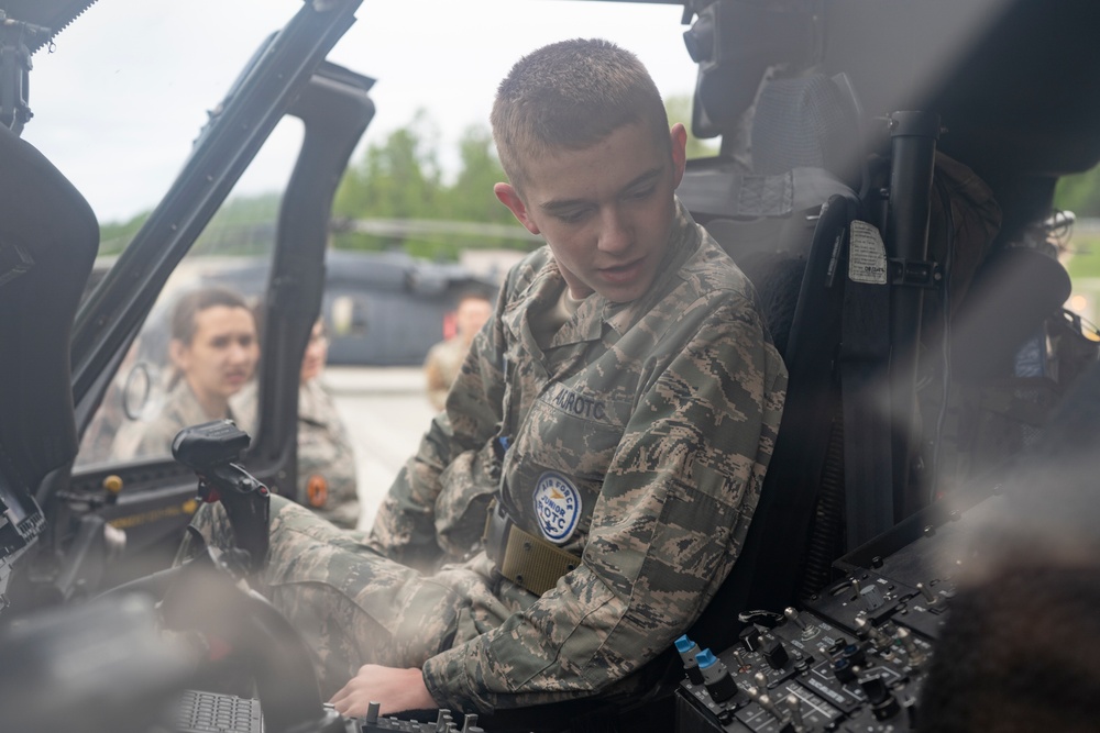 AFJROTC cadets experience 176th Wing mission during JBER visit