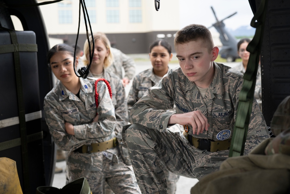 AFJROTC cadets experience 176th Wing mission during JBER visit