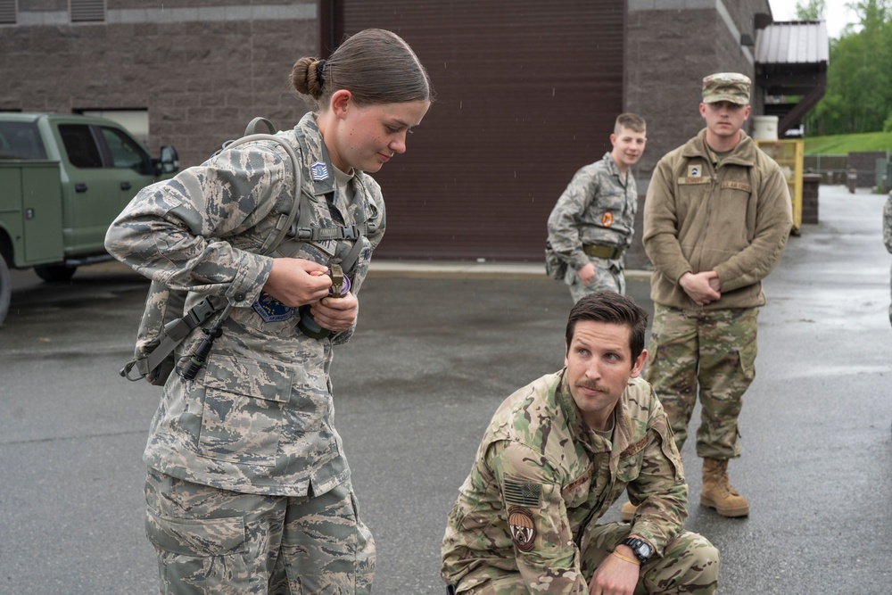 AFJROTC cadets experience 176th Wing mission during JBER visit