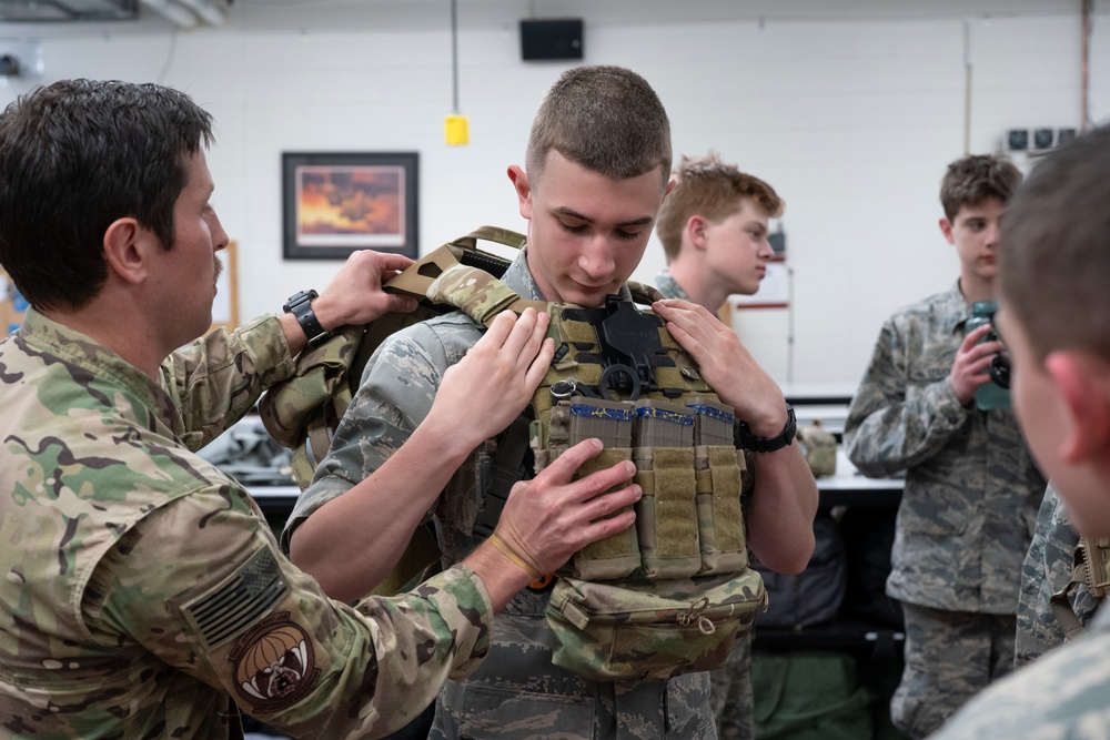 AFJROTC cadets experience 176th Wing mission during JBER visit