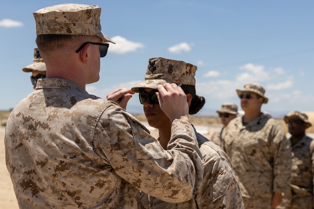 ITX 4-23 U.S. Navy Corpsmen promotion