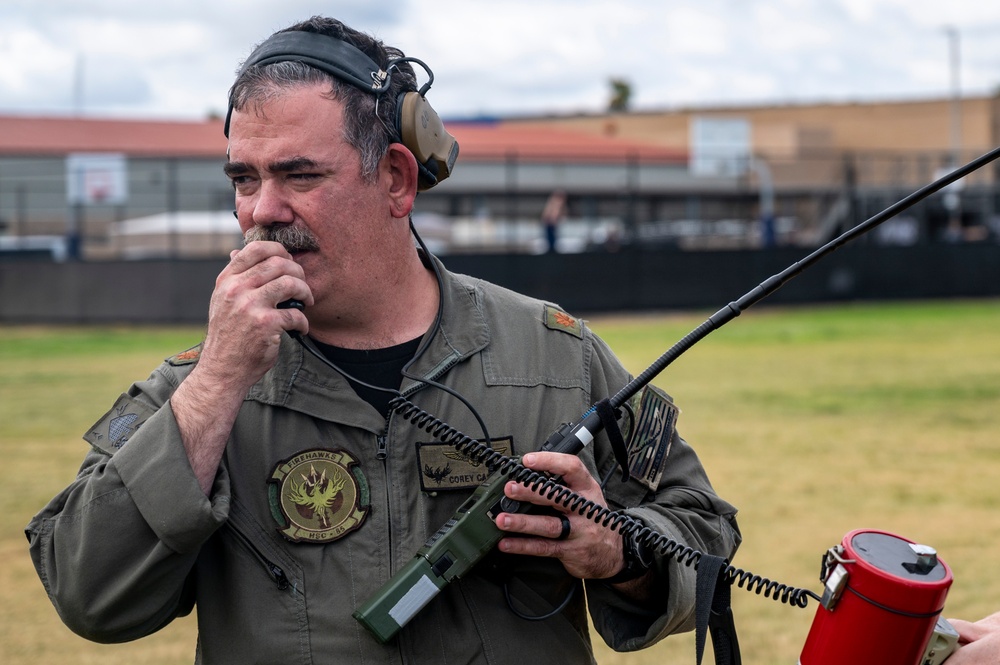 NERE23 Participants Observe a Helicopter Demonstration Courtesy of HSC-85
