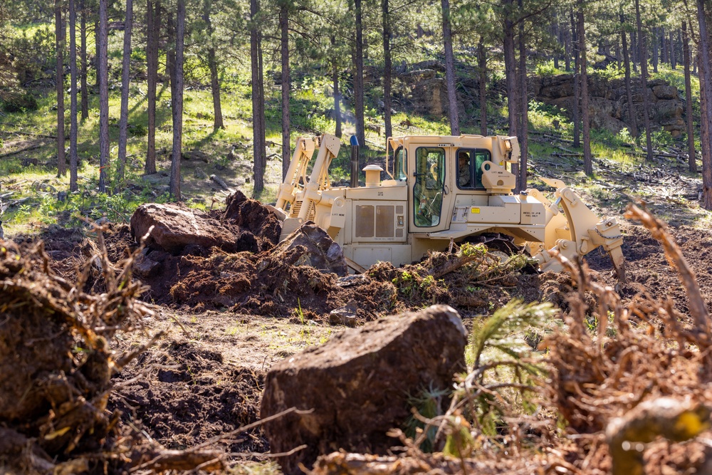 842nd Engineering Company Conducts Site Clearance