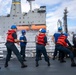 Decatur Replenishment at Sea with USNS Yukon