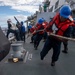 Decatur Replenishment at Sea with USNS Yukon