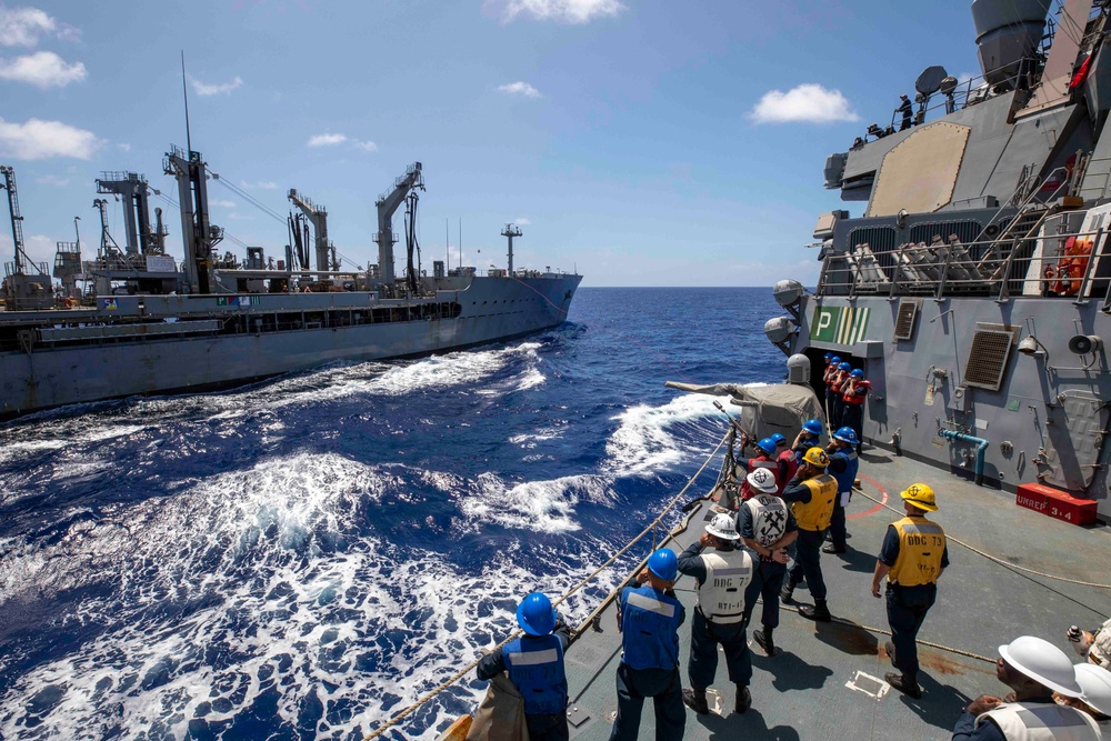 Decatur RAS with USNS Rappahannock