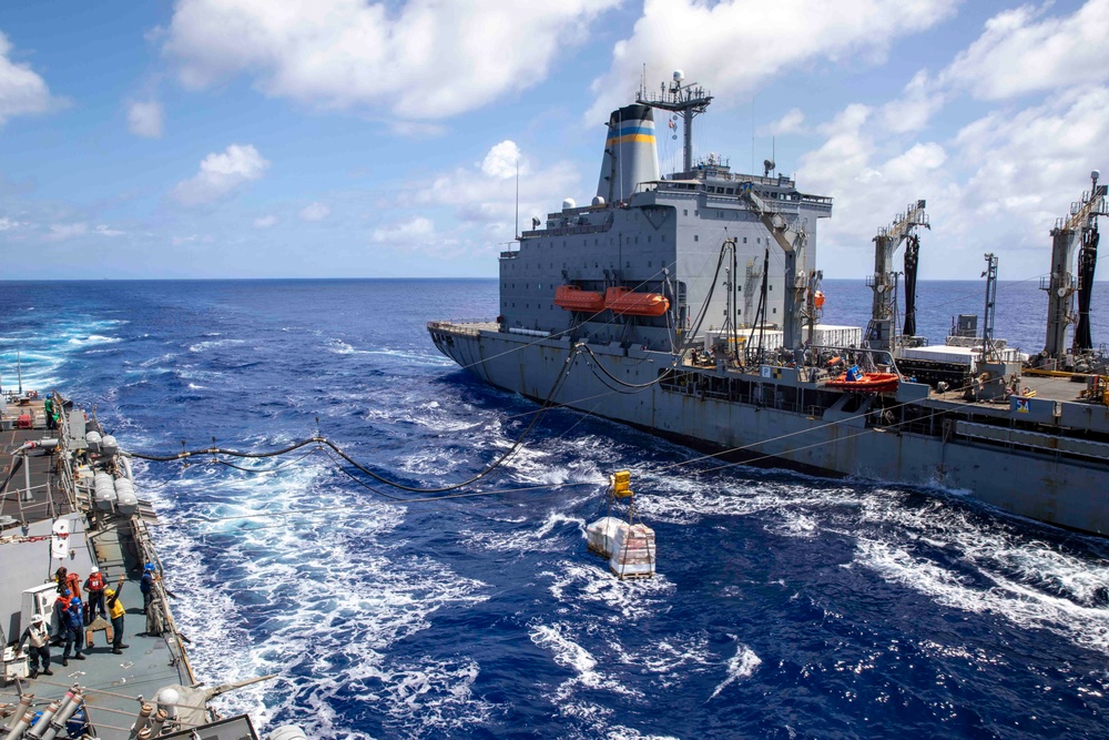 Decatur RAS with USNS Rappahannock