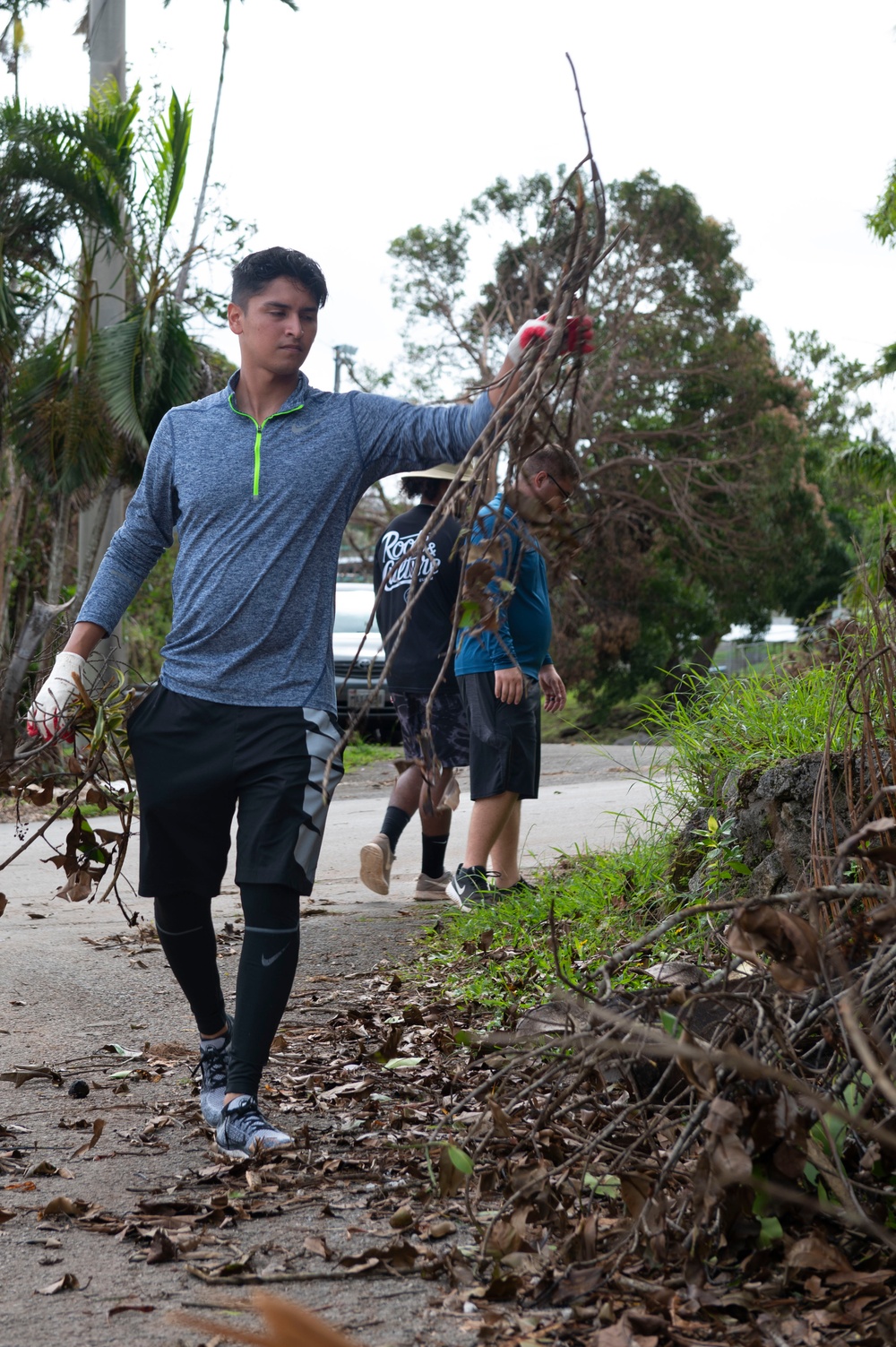 4th RS volunteers clean Santa Rita after Typhoon Mawar