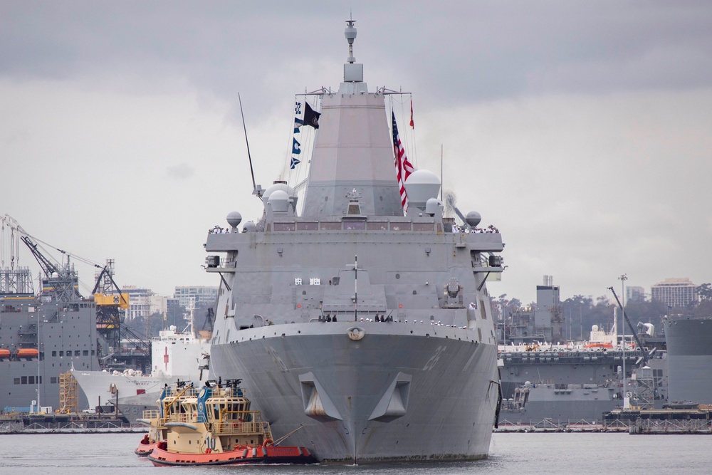 USS John P. Murtha (LPD 26) Returns To Home Port