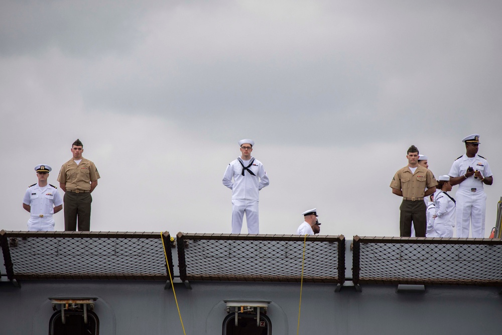 USS John P. Murtha (LPD 26) Returns To Home Port