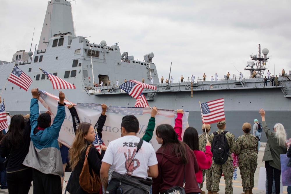 USS John P. Murtha (LPD 26) Returns To Home Port