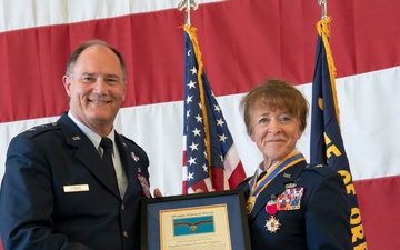Retirement ceremony for Oregon Air National Guard Commander Brig. Gen. Donna M. Prigmore