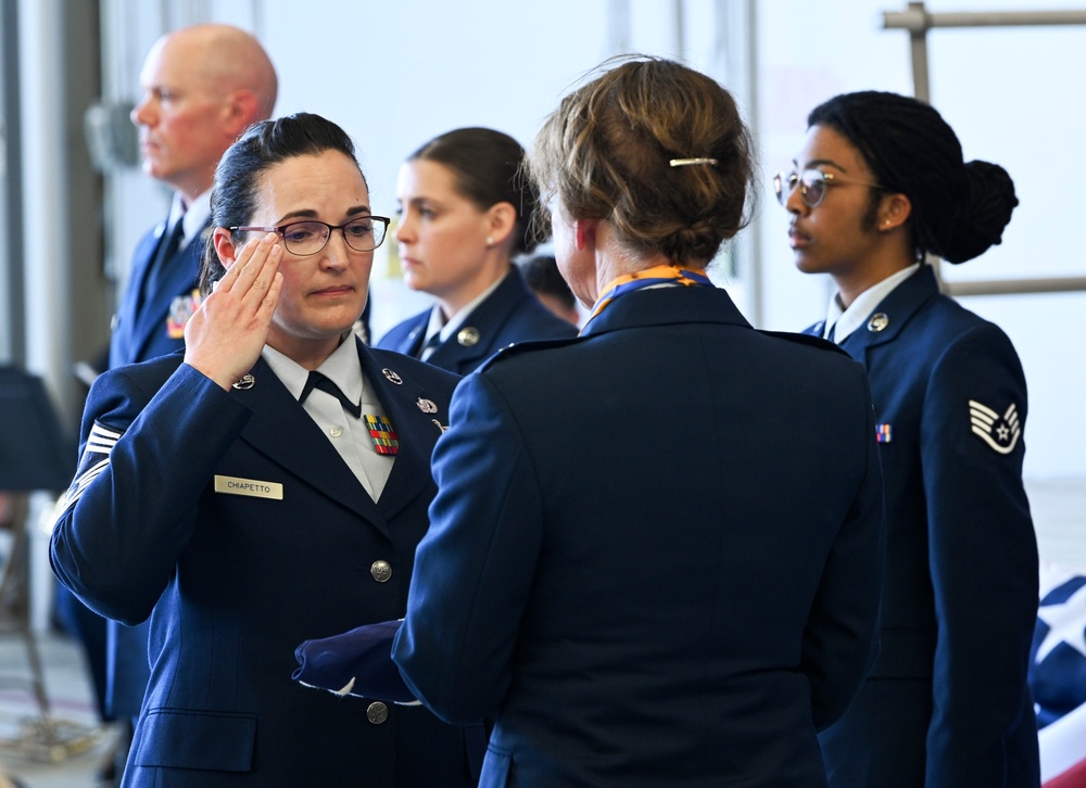 Retirement ceremony for Oregon Air National Guard Commander Brig. Gen. Donna M. Prigmore