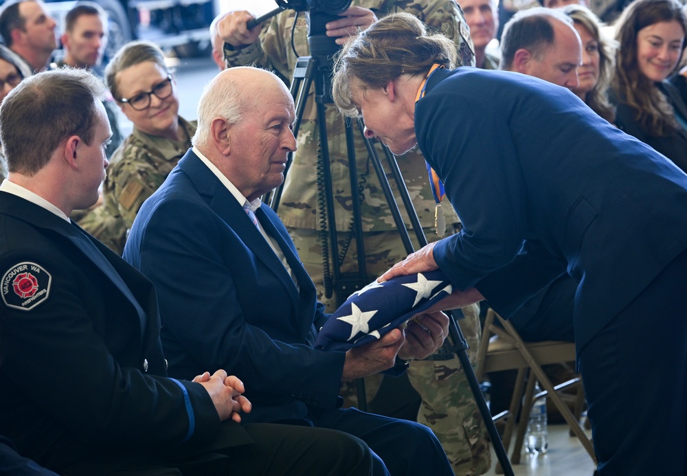 Retirement ceremony for Oregon Air National Guard Commander Brig. Gen. Donna M. Prigmore