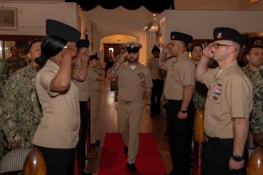 Chief Culinary Specialist Sanchez's Commissioning Ceremony