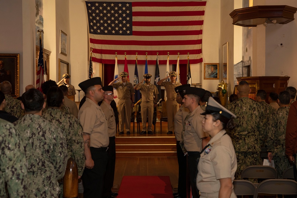 Chief Culinary Specialist Sanchez's Commissioning Ceremony