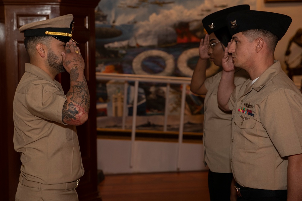 Chief Culinary Specialist Sanchez's Commissioning Ceremony