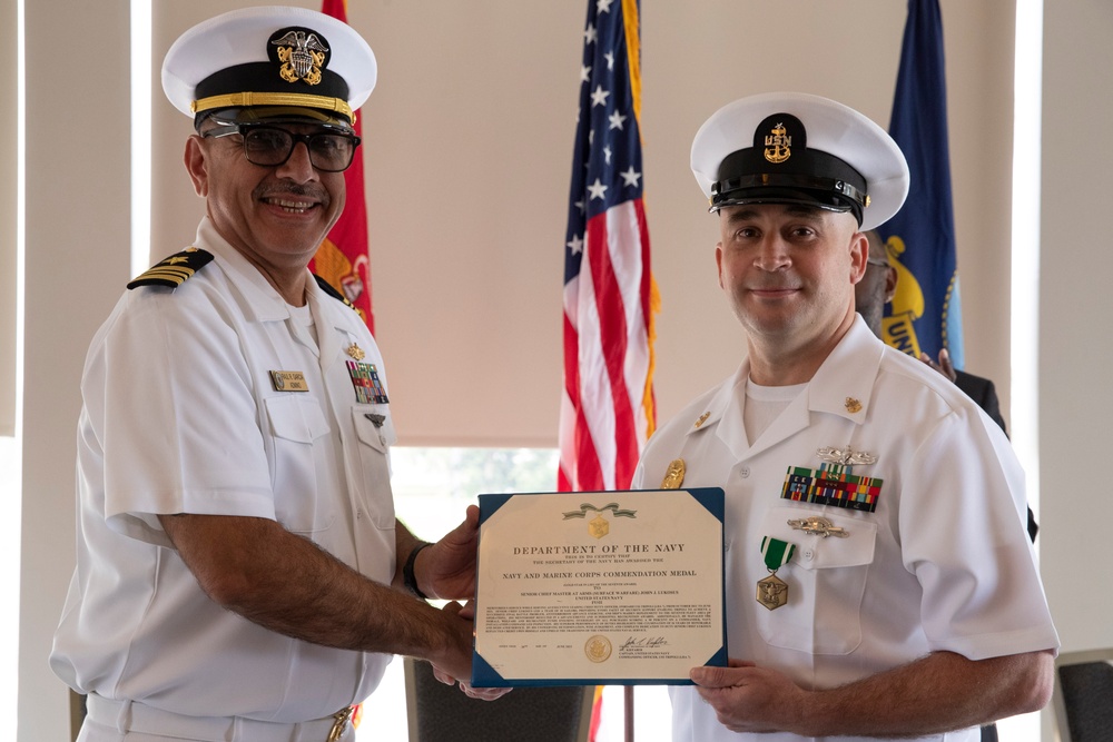 Senior Chief Master-At-Arms Lukosus Retirement ceremony