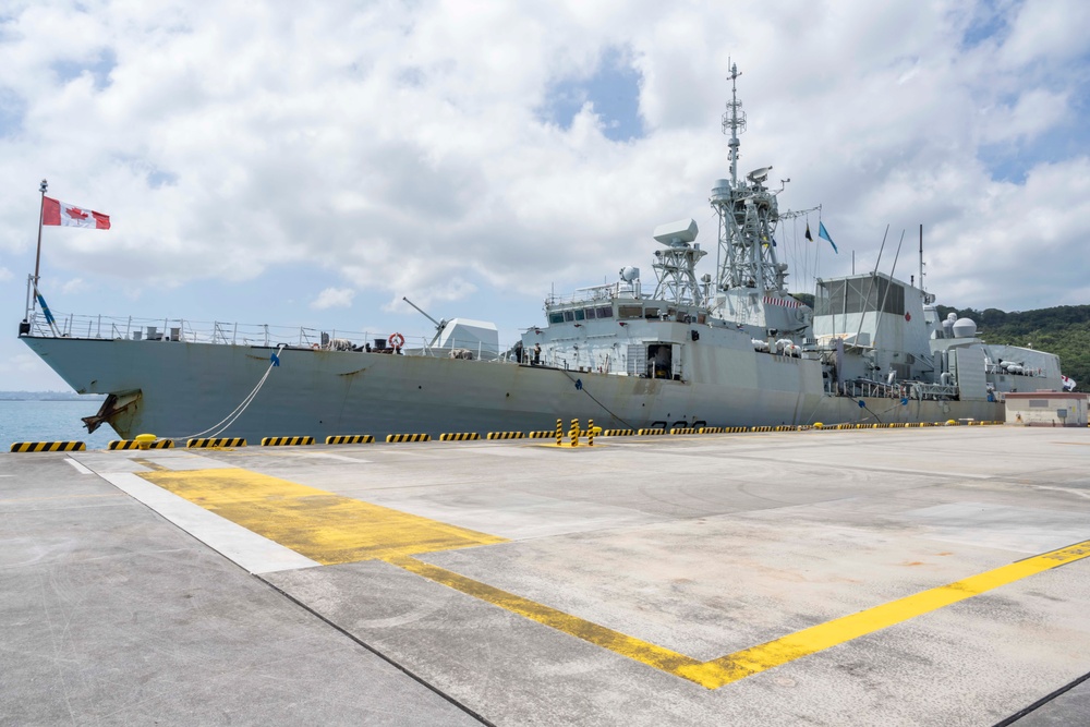 HMCS Montreal CFAO White Beach Port Call