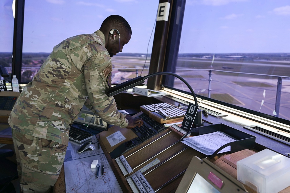 RAF Mildenhall Air Traffic Controllers protect the ground and skies