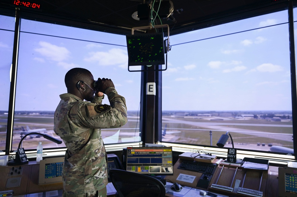 RAF Mildenhall Air Traffic Controllers protect the ground and skies