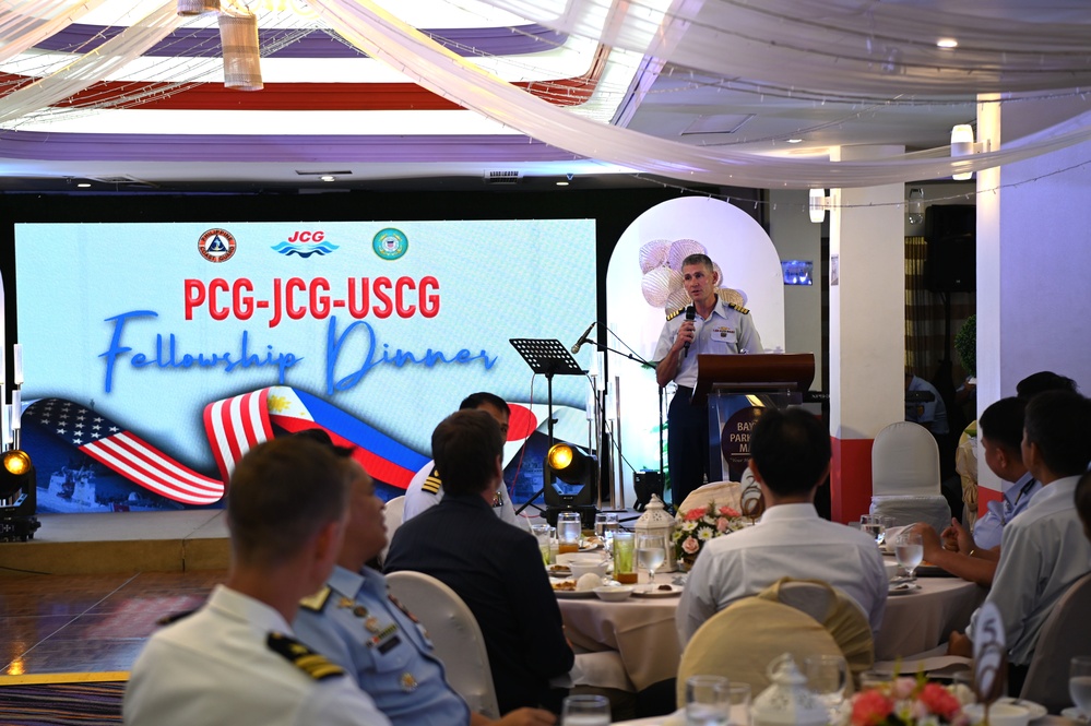 Philippine Coast Guard hosts fellowship reception for U. S. and Japan Coast Guards in Manila