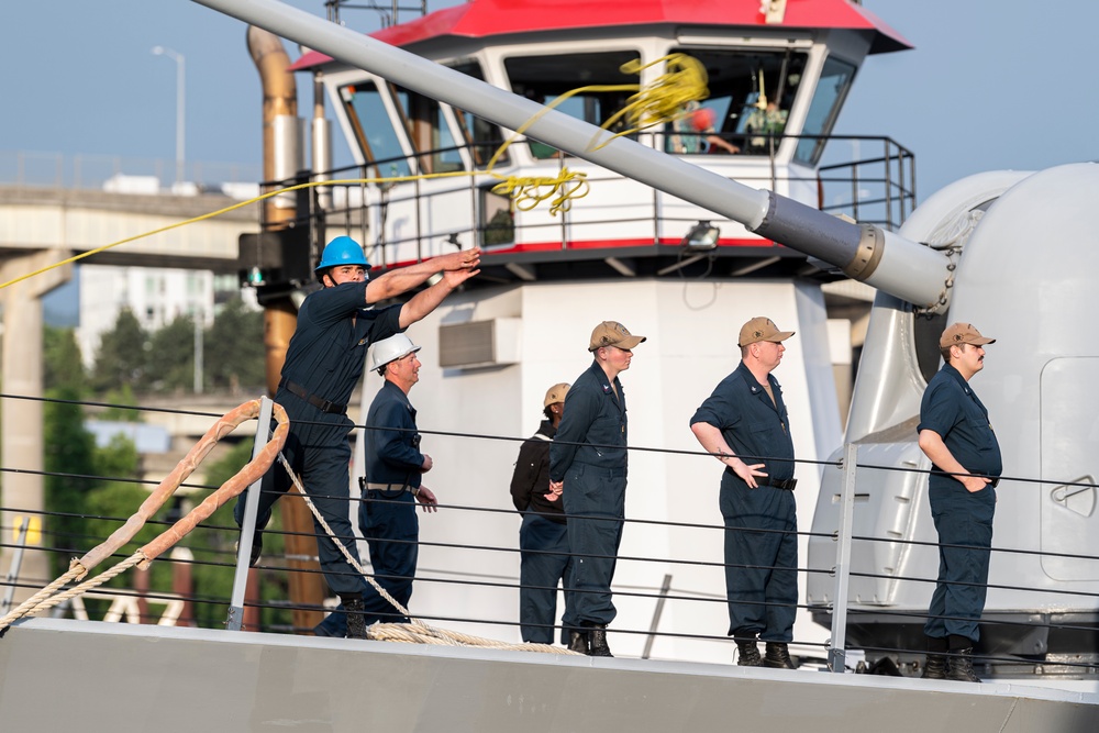 U.S. Navy Ships Arrive For Portland Fleet Week