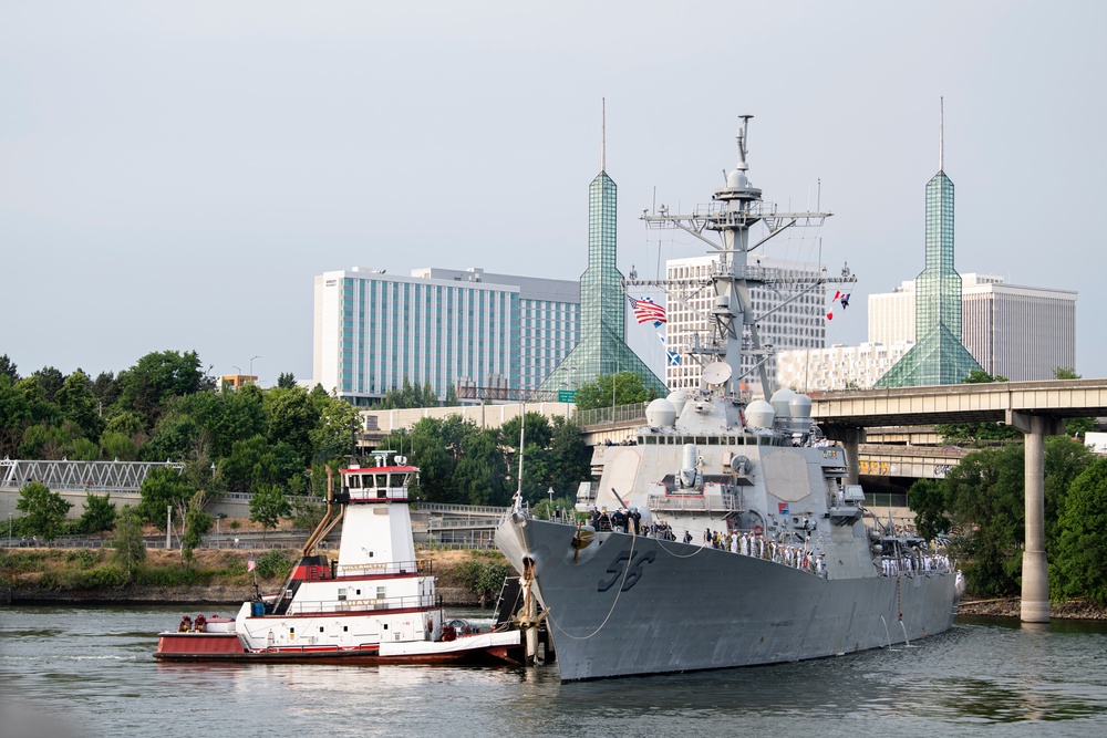 U.S. Navy Ships Arrive For Portland Fleet Week