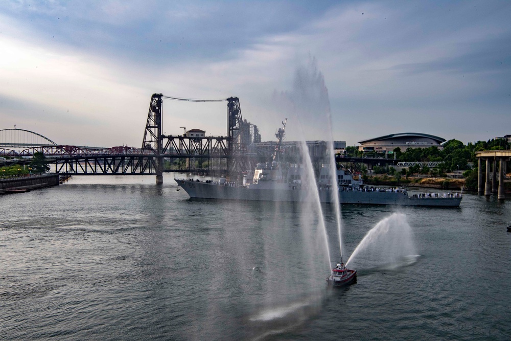 U.S. Navy Ships Arrive For Portland Fleet Week