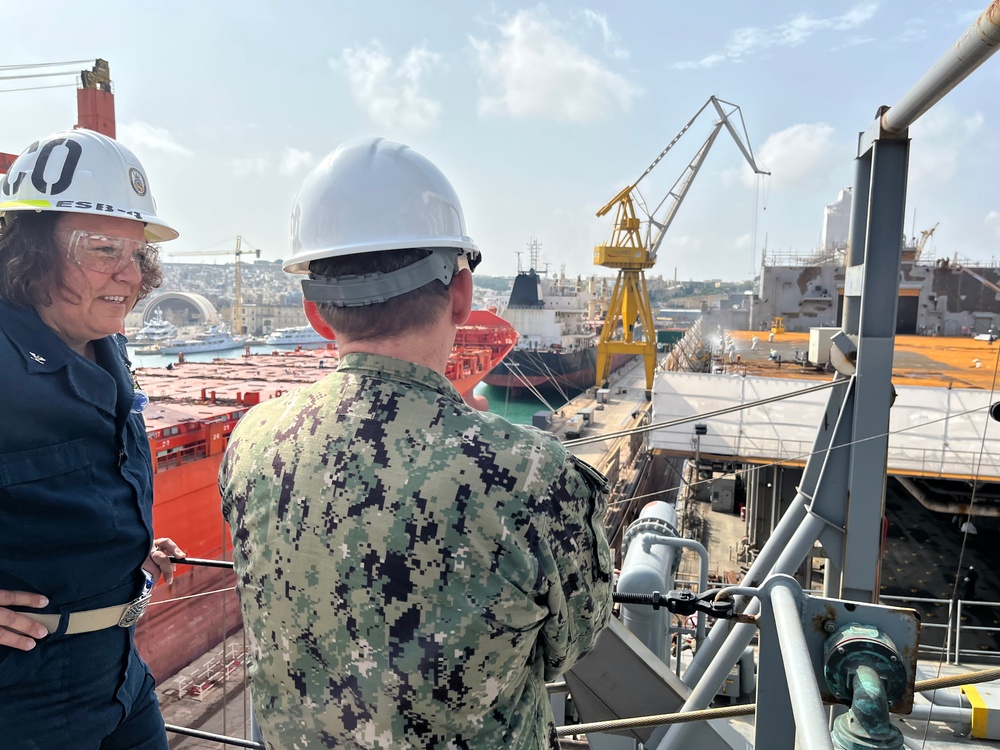 USS HERSHEL “WOODY” WILLIAMS HOSTS MSCEURAF DURING MALTA MAINTENANCE PERIOD