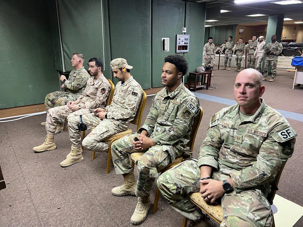 386 AEW Airmen participate in Firing Competition with Kuwaiti counterparts