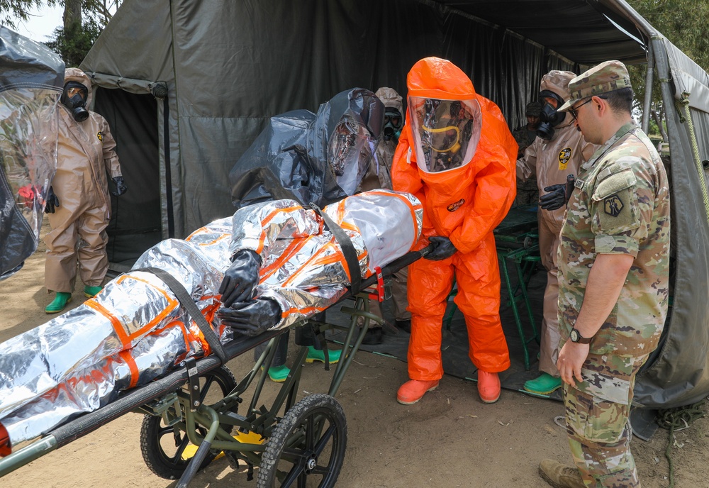 CBRN medical scenario at African Lion 2023