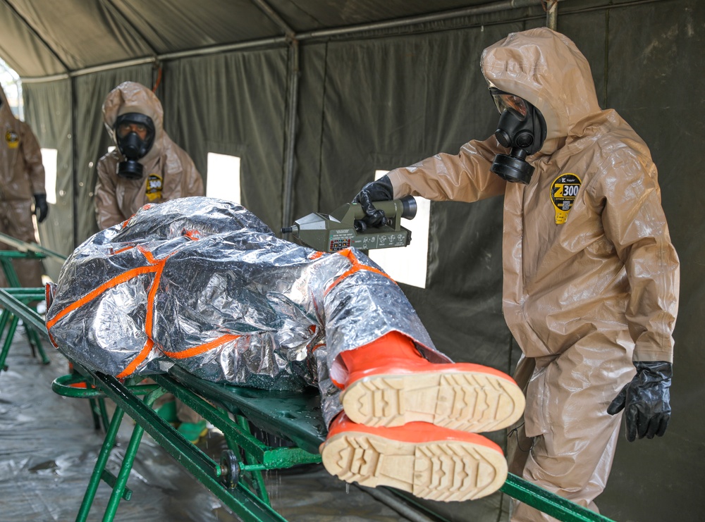 CBRN medical scenario at African Lion 2023