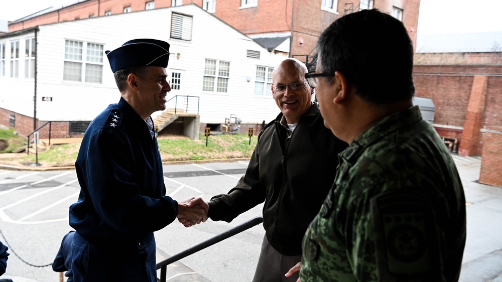 Vice Chief of the National Guard Bureau, Lt. Gen. Marc H. Sasseville speaks to class 62