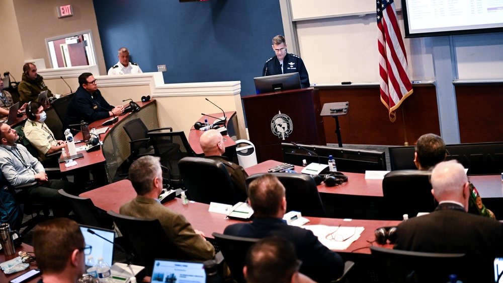 Vice Chief of the National Guard Bureau, Lt. Gen. Marc H. Sasseville speaks to class 62